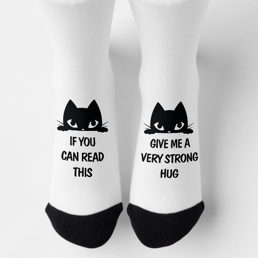 Chaussette Citation romantique Cute Kitty - Chaussettes d'équ