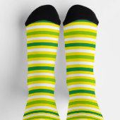 Chaussette Citron et LIme - Chaussettes blanches jaunes (Haut)