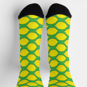 Chaussette citron vert aquarelle