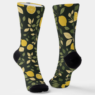 Chaussette Citrons et Feuilles