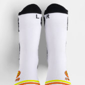 Chaussette Citrouille de pickleball Jack O'Lantern Écrase-le  (Haut)