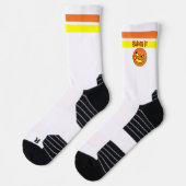 Chaussette Citrouille de pickleball Jack O'Lantern Écrase-le  (Gauche)