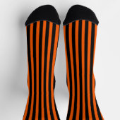 Chaussette Citrouille d'Halloween orange et noir (Haut)