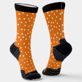 Chaussette Citrouille Orange Poke A Dot Design (Angulaire)