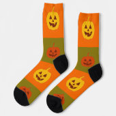 Chaussette Citrouilles Heureuses (Gauche)