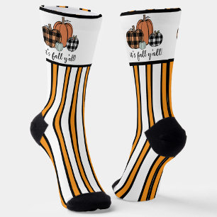 Chaussette Citrouilles, Plaids, Grilles