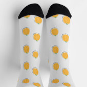 Chaussette Citrouilles sur gris (Haut)