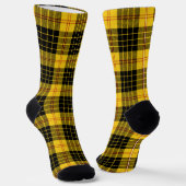 Chaussette Citrus Jaune Et Noir Plaid (Angulaire)