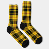 Chaussette Citrus Jaune Et Noir Plaid (Droite)