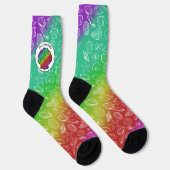 Chaussette Clambake Arc-en-ciel Clam Motif de mollusques (Droite)