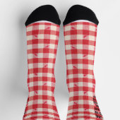 Chaussette Clambake Pique-Nique Rouge En vichy Drôle Dire (Haut)
