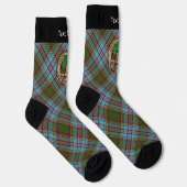 Chaussette Clan Anderson Crest sur les chaussettes de Tartan (Droite)
