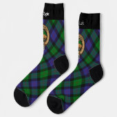 Chaussette Clan Blair Crest sur les Chaussettes Tartan (Gauche)