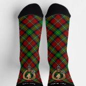 Chaussette Clan Boyd Crest sur Tartan (Haut)