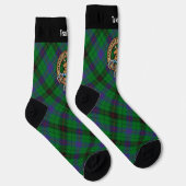 Chaussette Clan Davidson Crest sur Tartan (Droite)