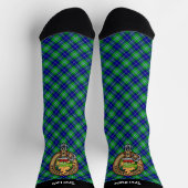 Chaussette Clan Douglas Crest sur Tartan (Haut)