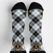 Chaussette Clan Forbes Crest sur la robe Tartan (Haut)