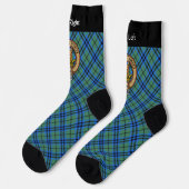 Chaussette Clan Keith Crest sur les Chaussettes Tartan (Gauche)