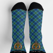 Chaussette Clan Keith Crest sur les Chaussettes Tartan (Haut)