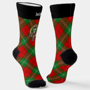 Chaussette Clan Lennox Crest sur Tartan