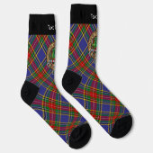Chaussette Clan MacBeth Crest sur les Chaussettes Tartan (Droite)