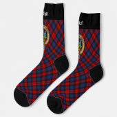 Chaussette Clan MacLachlan Crest sur Tartan (Gauche)