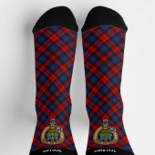 Chaussette Clan MacLachlan Crest sur Tartan (Haut)