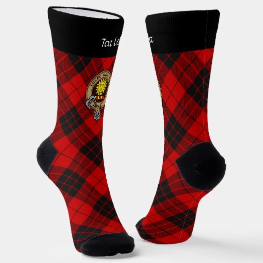 Chaussette Clan MacLeod de Raasay Crest sur les Chaussettes T (Angulaire)