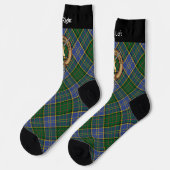 Chaussette Clan MacMillan Crest sur la chasse Tartan (Gauche)