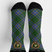 Chaussette Clan MacMillan Crest sur la chasse Tartan (Haut)