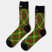 Chaussette Clan MacMillan Crest sur Tartan (Gauche)