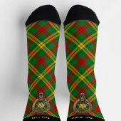 Chaussette Clan MacMillan Crest sur Tartan (Haut)
