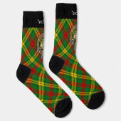 Chaussette Clan MacMillan Crest sur Tartan (Droite)