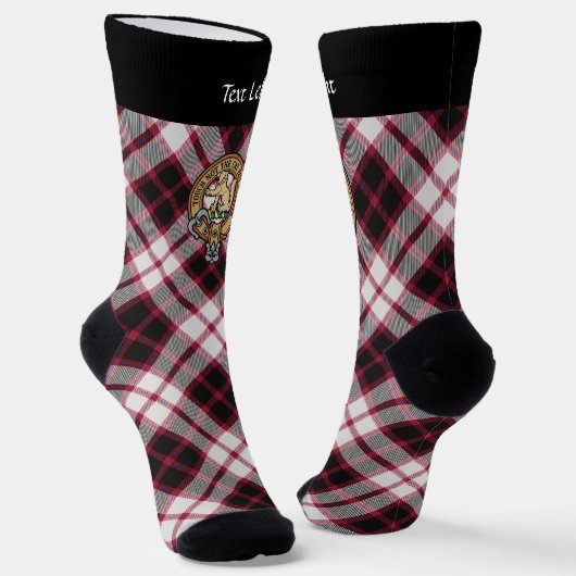 Chaussette Clan MacPherson Crest sur la chasse Chaussettes Ta (Angulaire)