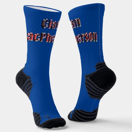 Chaussette Clan MacPherson Nom du tartan, Chaussettes d'équip (Angulaire)