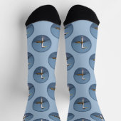 Chaussette Clark's Grebe Lake Peinture originale d'art d'oise (Haut)