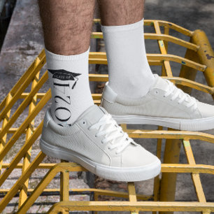 Chaussette Classe Élégante De   Diplômé Monogramme