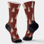 Chaussette Classic Green and Red Argyle Athletic Performance (Angulaire)