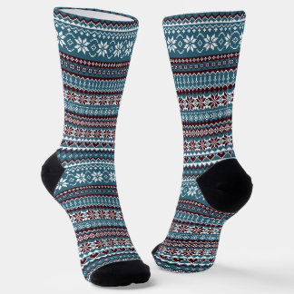 Chaussette Classic Scandinavian Christmas Sweater Pattern
