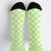 Chaussette Classic visual lime checkerboard  (Haut)