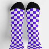 Chaussette Classic visual violet checkerboard  (Haut)