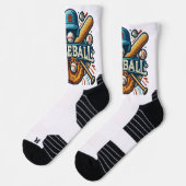 Chaussette Classique Baseball Essentials / Stylish Retro Lege (Gauche)
