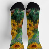 Chaussette Claude Monet - Bouquet de tournesols (Haut)