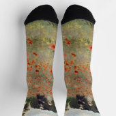 Chaussette Claude Monet - Champ de coquelicots (Haut)