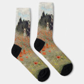 Chaussette Claude Monet - Champ de coquelicots (Droite)