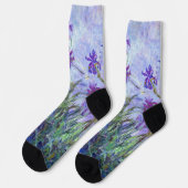 Chaussette Claude Monet - Iris Mauves / Iris Lilac (Gauche)
