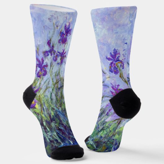 Chaussette Claude Monet - Iris Mauves / Iris Lilac (Angulaire)