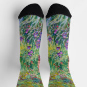 Chaussette Claude Monet - Le jardin d'Iris à Giverny (Haut)