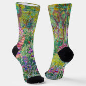 Chaussette Claude Monet - Le jardin d'Iris à Giverny (Angulaire)