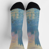 Chaussette Claude Monet Les maisons du Parlement Coucher de s (Haut)